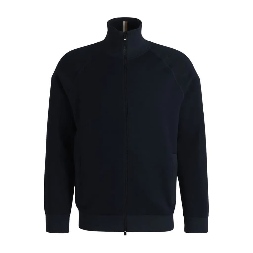 Knitwear*Boss H-Domico Full-Zip Cardigan in Dark Blue