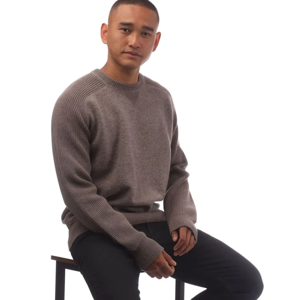 Sweatshirts*Boss H-Ematero Regular-Fit Knit Sweatshirt in Beige