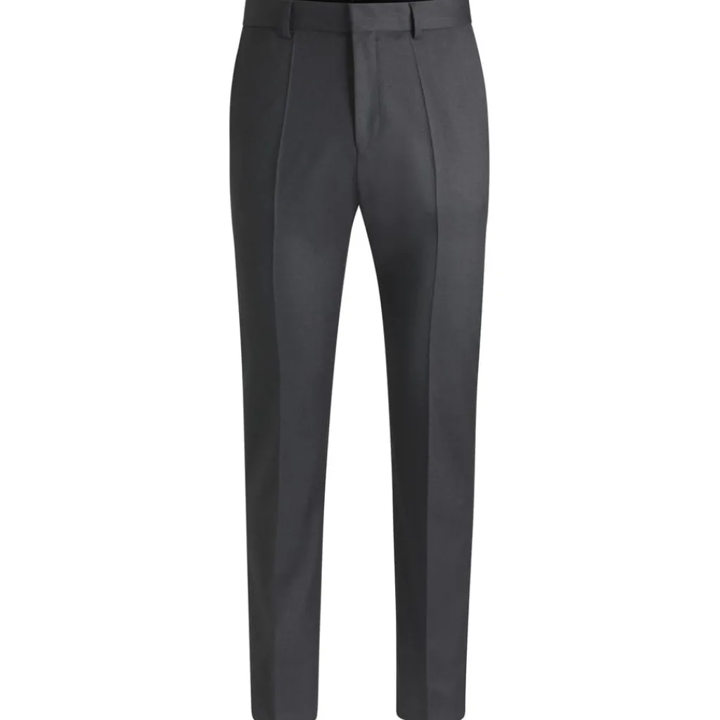 Formalwear*Boss H-Lenon Regular-Fit Trousers in Grey