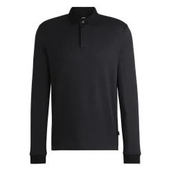 Polo Shirts*Boss H-Pado 431 Long Sleeve Polo Shirt in Black