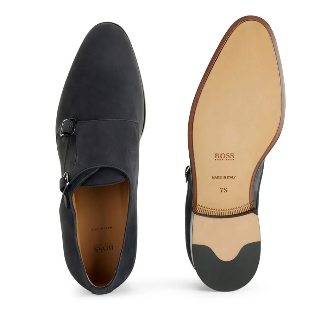 Shoes|Formalwear*Boss Hunton Monk Shoes in Dark Blue