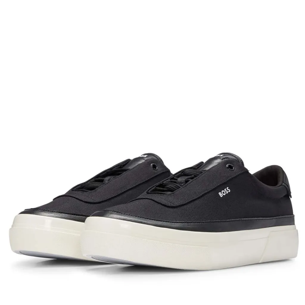 Trainers|Footwear*Boss Jhon Tennis Trainers in Black