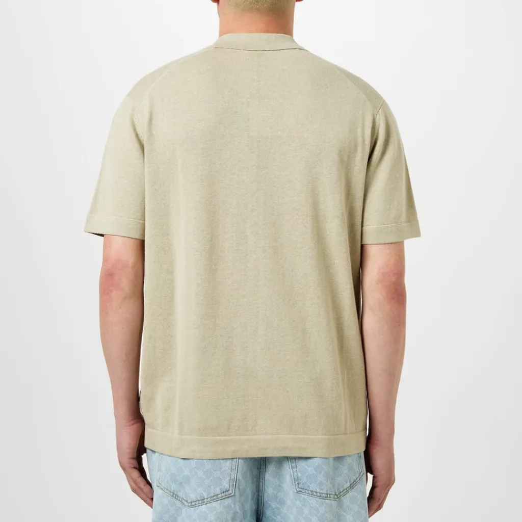 Knitwear*Boss Kamiccio Regular Fit Short Sleeve Shirt in Beige