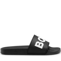 Beach Shoes*Boss Kirk Sliders in Black