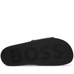 Beach Shoes*Boss Kirk Sliders in Black