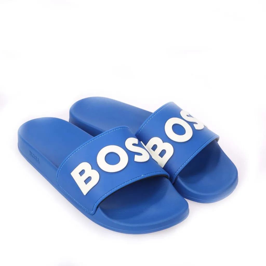 Beach Shoes*Boss Kirk Sliders in Blue