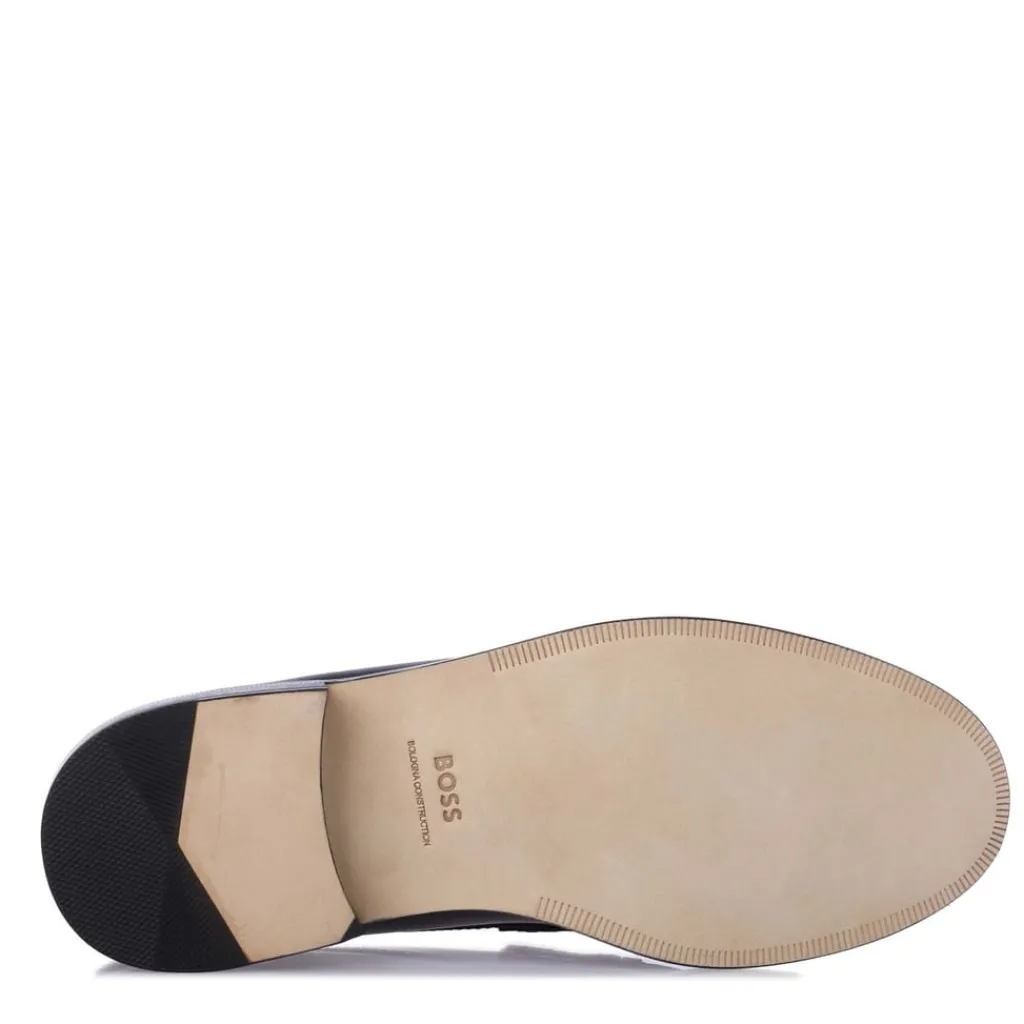 Shoes*Boss Leather Loafers in Black