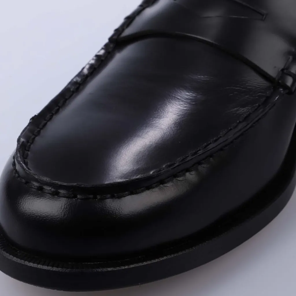 Shoes*Boss Leather Loafers in Black