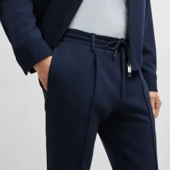Trousers*Boss L-Gee Slim-Fit Trousers in Dark Blue
