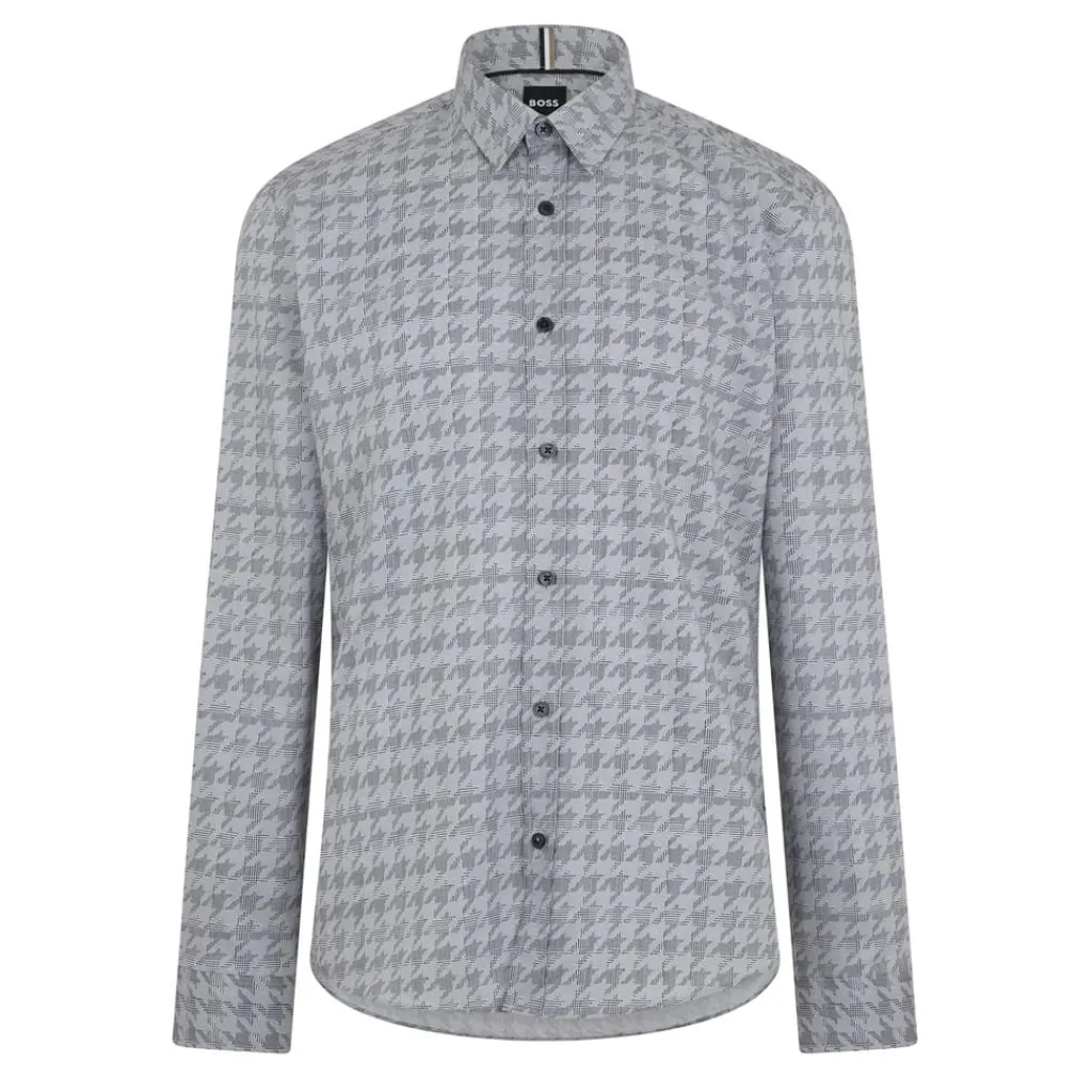 Shirts*Boss Liam Regular Fit Long Sleeve Shirt in Grey