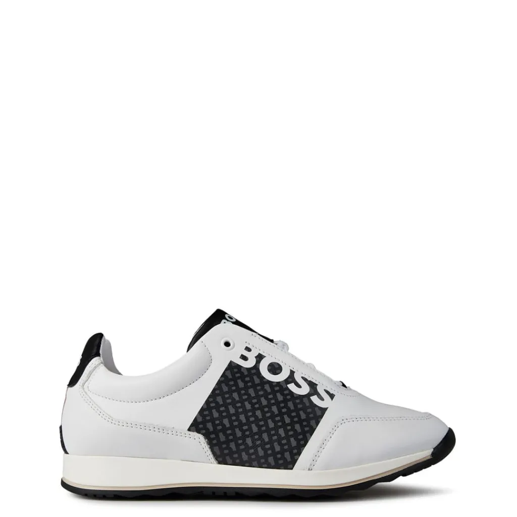 Trainers*Boss Logo Low Top Trainers in White