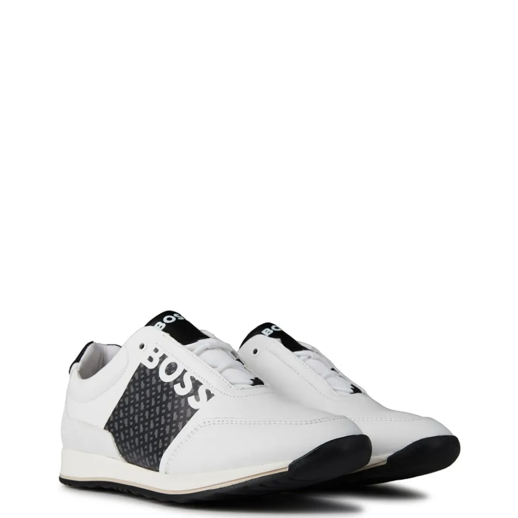 Trainers*Boss Logo Low Top Trainers in White
