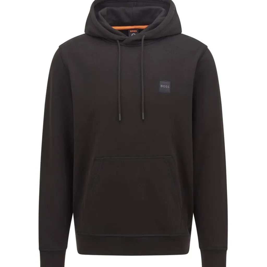 Hoodies*Boss Logo Patch Hoodie in Black