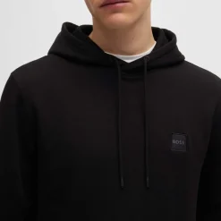 Sweatshirts*Boss Logo Patch Hoodie in Black
