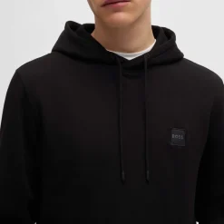 Sweatshirts*Boss Logo Patch Hoodie in Black