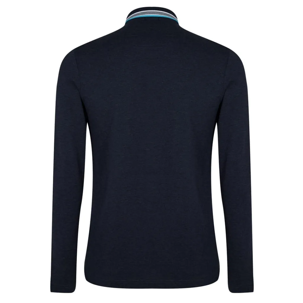 Polo Shirts*Boss Long Sleeve Polo Shirt in Blue