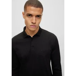 Polo Shirts*Boss Long Sleeve Polo Shirt in Black