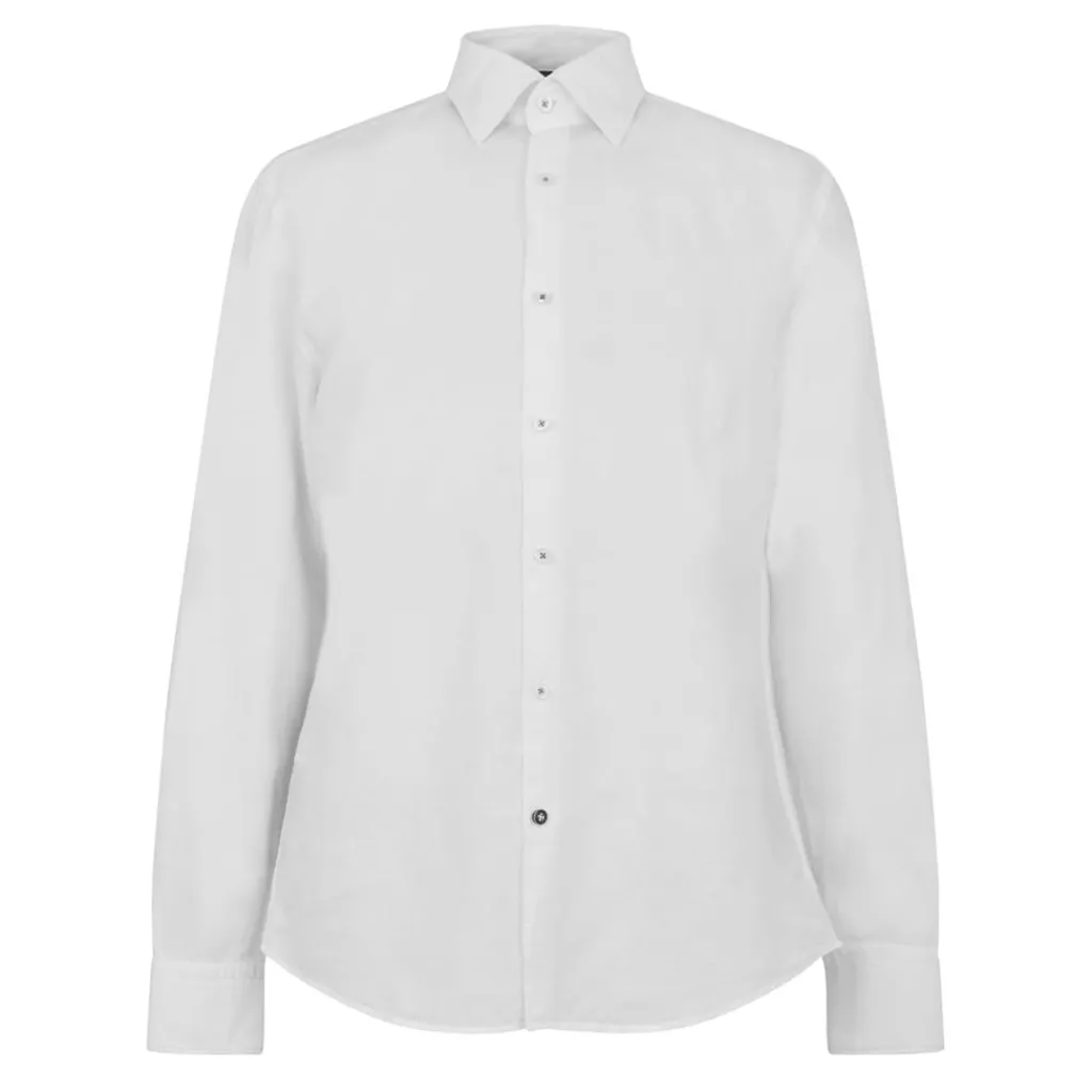 Shirts*Boss Long Sleeve Regular Fit Shirt in White