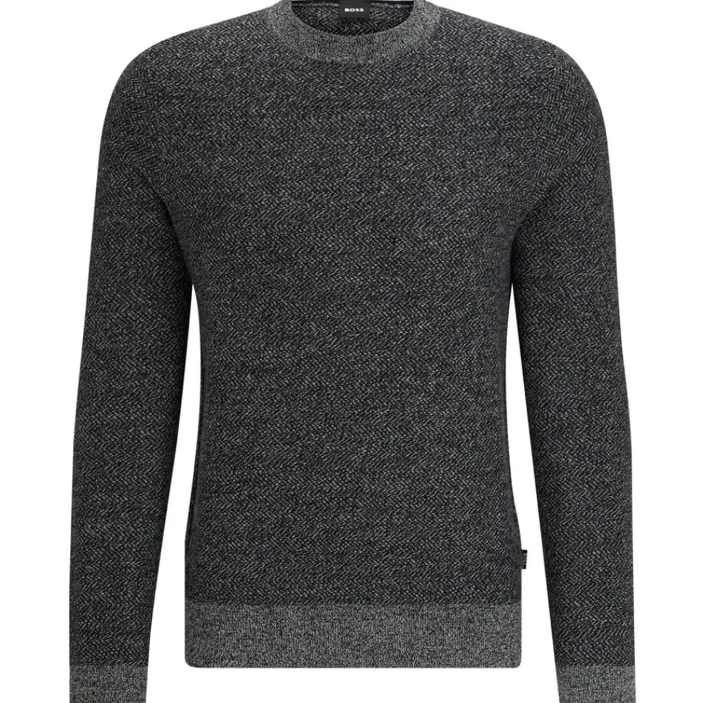 Knitwear*Boss Marameo Crew Neck Regular Fit Sweater in Black