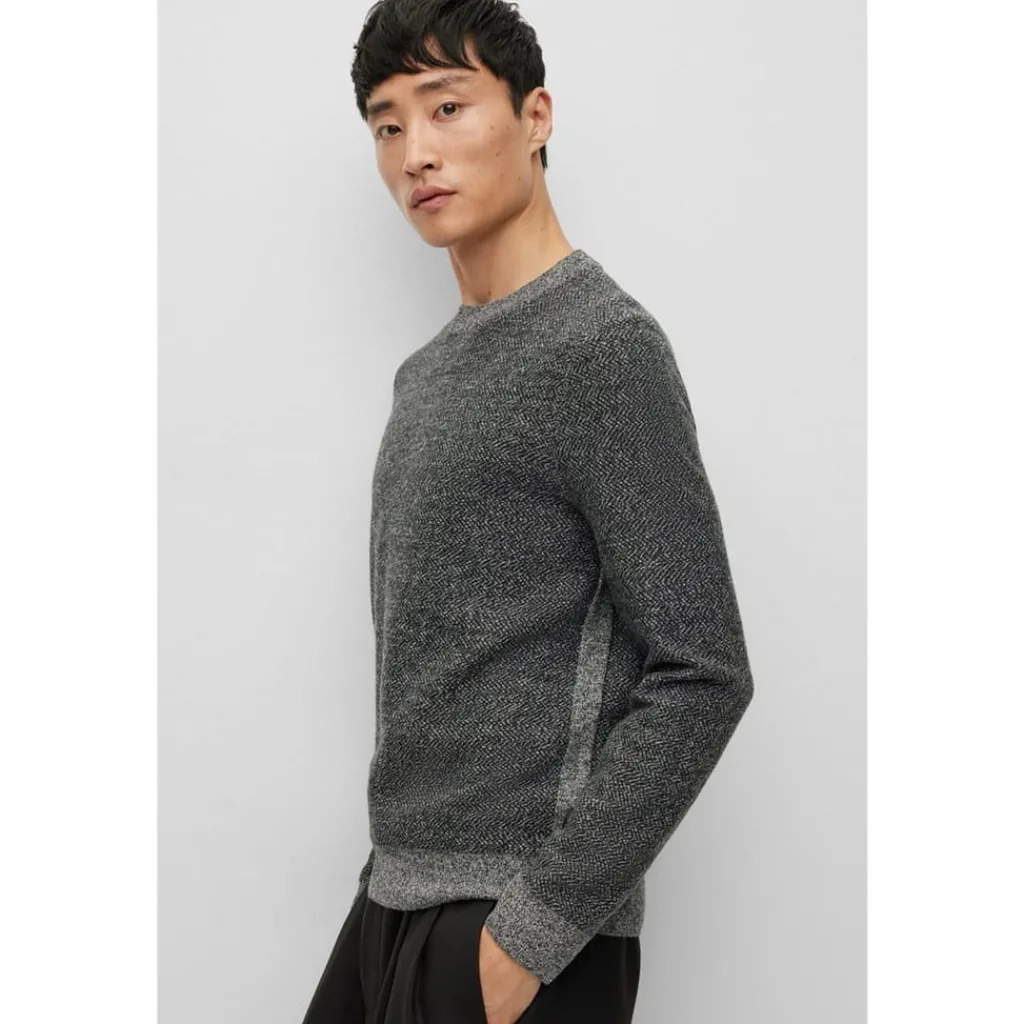 Knitwear*Boss Marameo Crew Neck Regular Fit Sweater in Black
