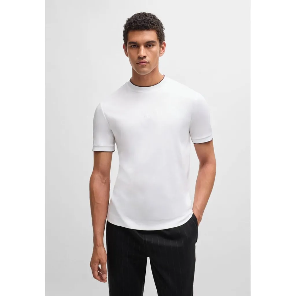 Polo Shirts*Boss Mens H Thompson 40 Ps 10262914 01 Polo Shirt in White