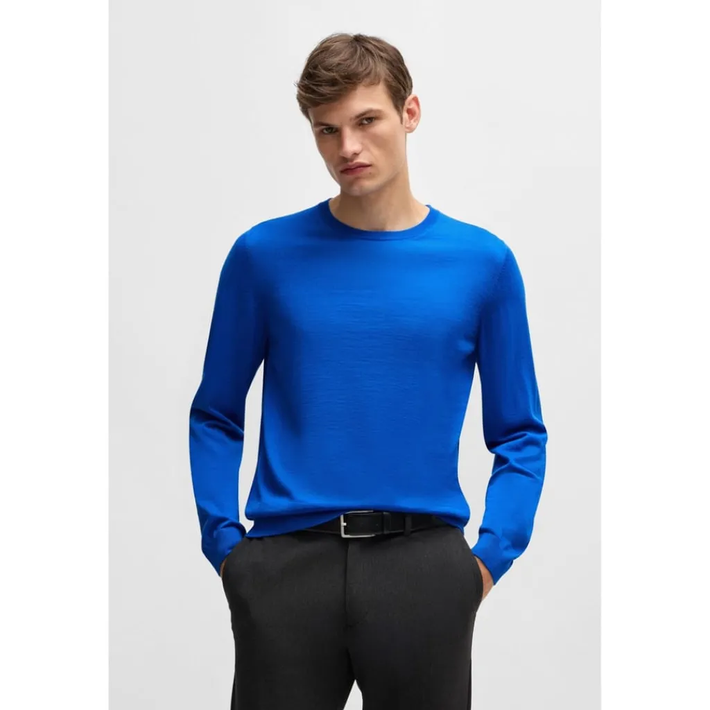 Knitwear*Boss Mens Leno P 10241501 01 Jumper in White