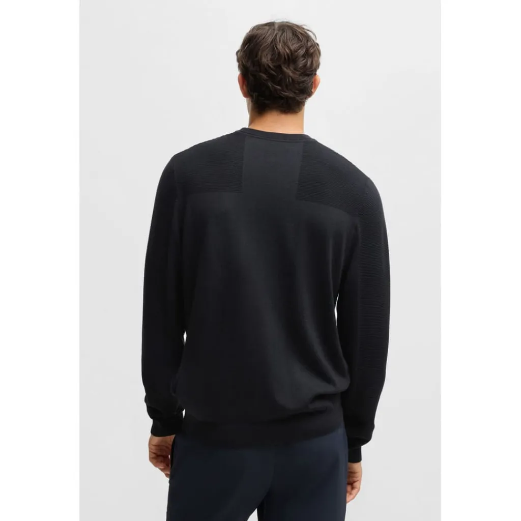 Knitwear*Boss Momentum-X Crewneck Sweater in Dark Blue