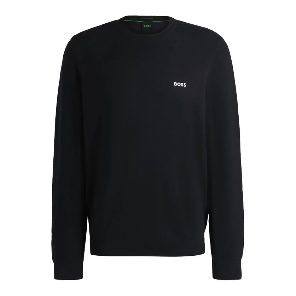 Knitwear*Boss Momentum-X Crewneck Sweater in Dark Blue