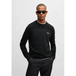 Knitwear*Boss Momentum-X Crewneck Sweater in Black