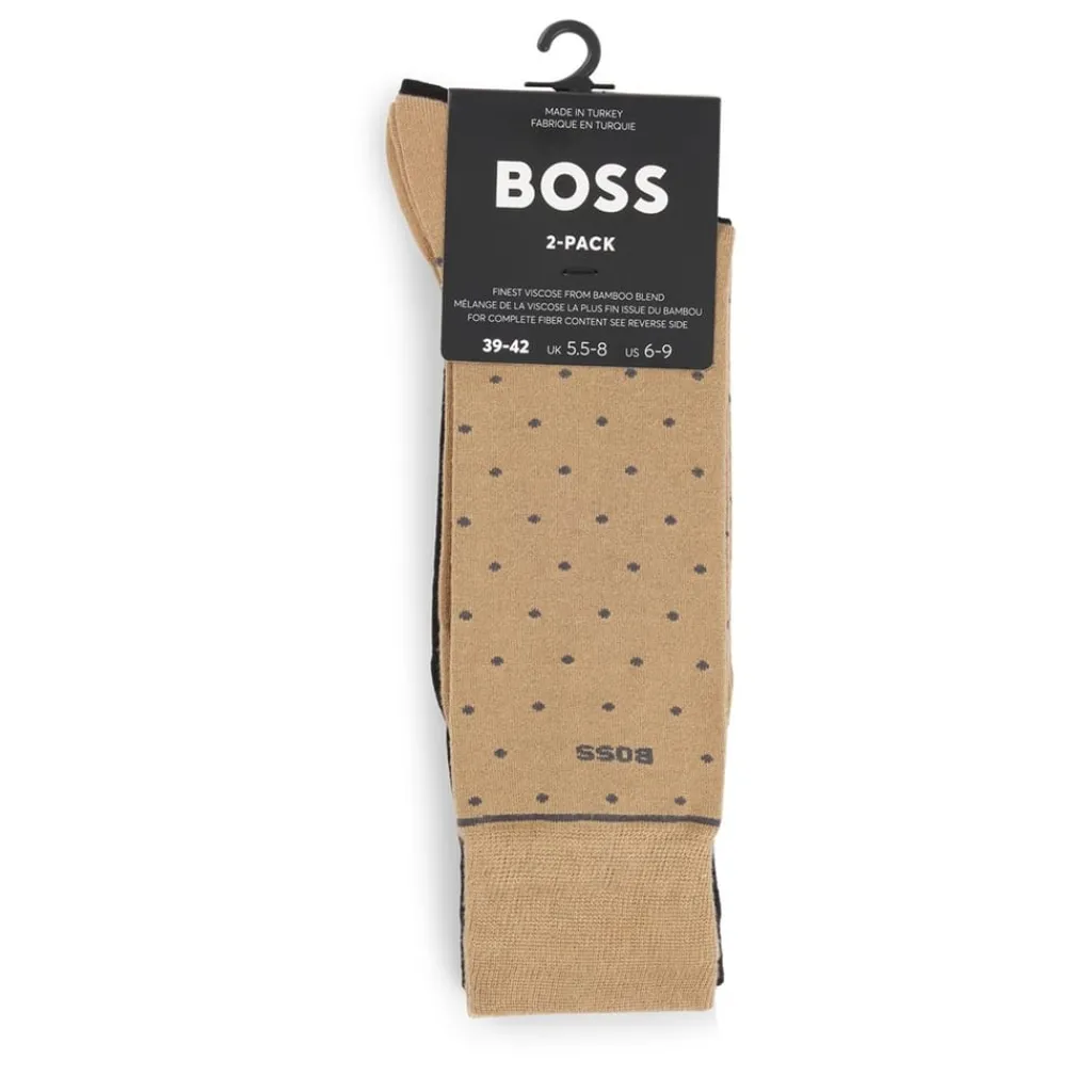 Underwear And Socks*Boss 2p Rs Dots Vi Bamboo 10267124 in Beige