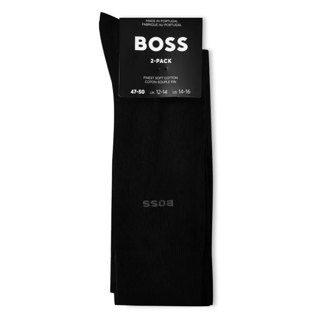 Underwear And Socks*Boss Pack Plain Socks in Black