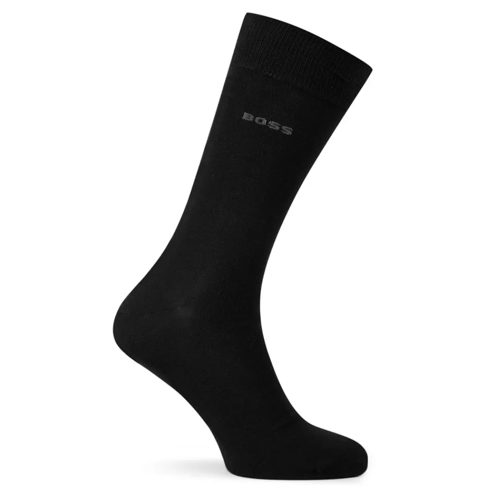 Underwear And Socks*Boss Pack Plain Socks in Black