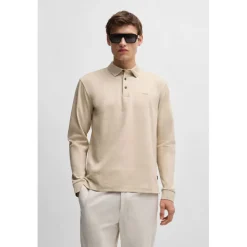 T-Shirts And Vests|Polo Shirts*Boss Pado 30 Long Sleeve Polo Shirt in Beige