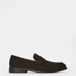 Shoes*Boss Penny Loafer Round Toe Shoes in Brown