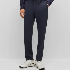 Formalwear*Boss P-Genius Slim-Fit Pants in Blue