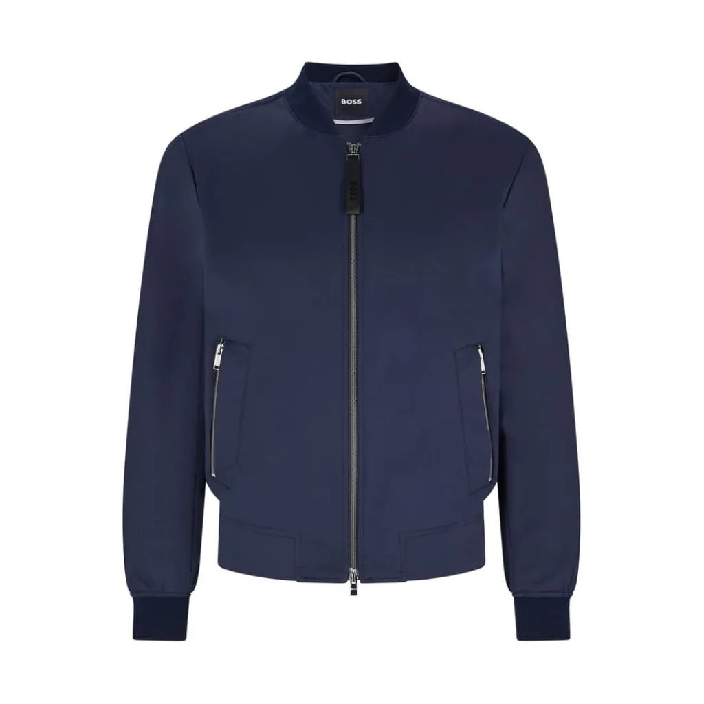 Formalwear*Boss P-Hanry Bomber Jacket in Dark Blue