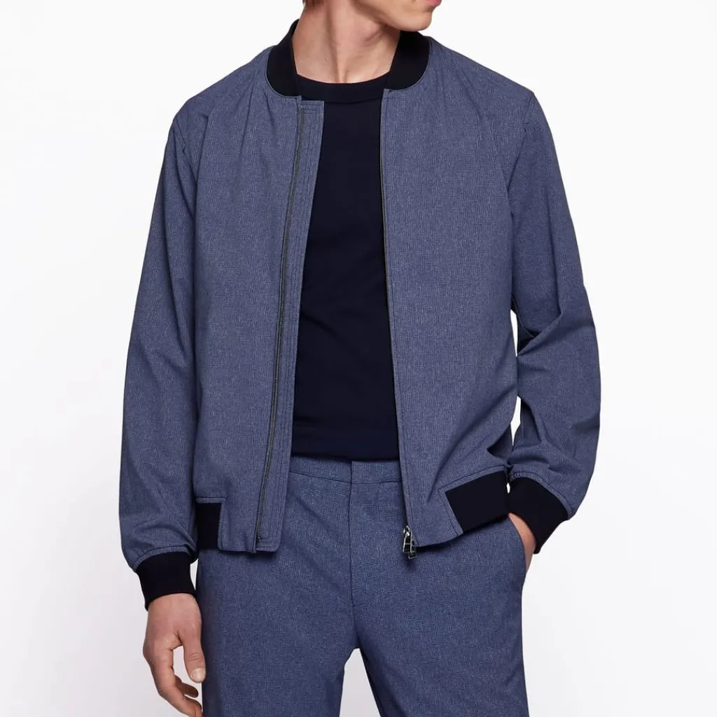 Formalwear*Boss P-Hanry Bomber Jacket in Blue