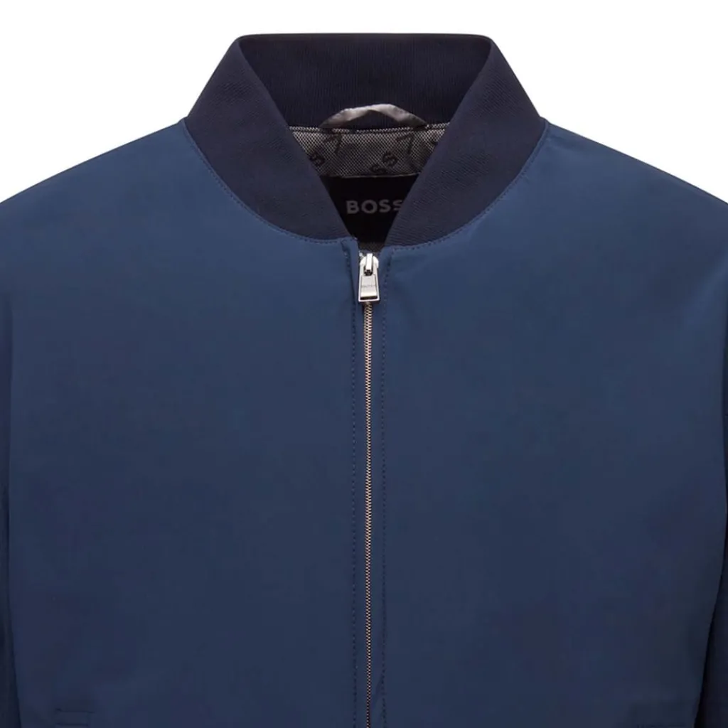 Formalwear*Boss P-Hanry Bomber Jacket in Dark Blue