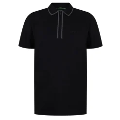 Polo Shirts*Boss Philix Zip Neck Regular Fit Shirt in Black