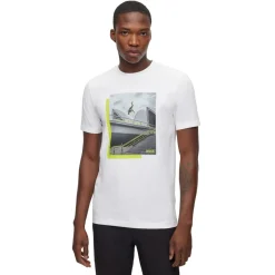 T-Shirts And Vests*Boss Photo Print T-Shirt in White