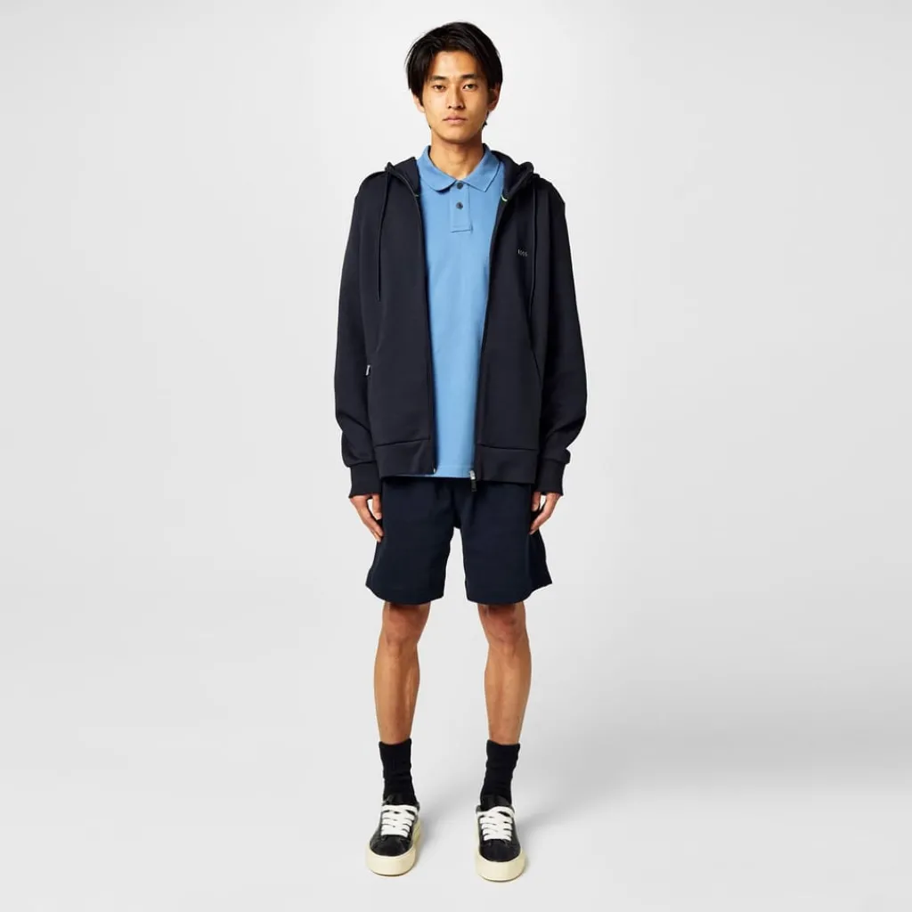 Polo Shirts*Boss Piqué Polo Top in Blue