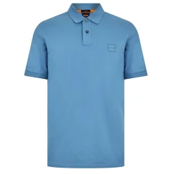 Polo Shirts*Boss Piqué Polo Top in Blue
