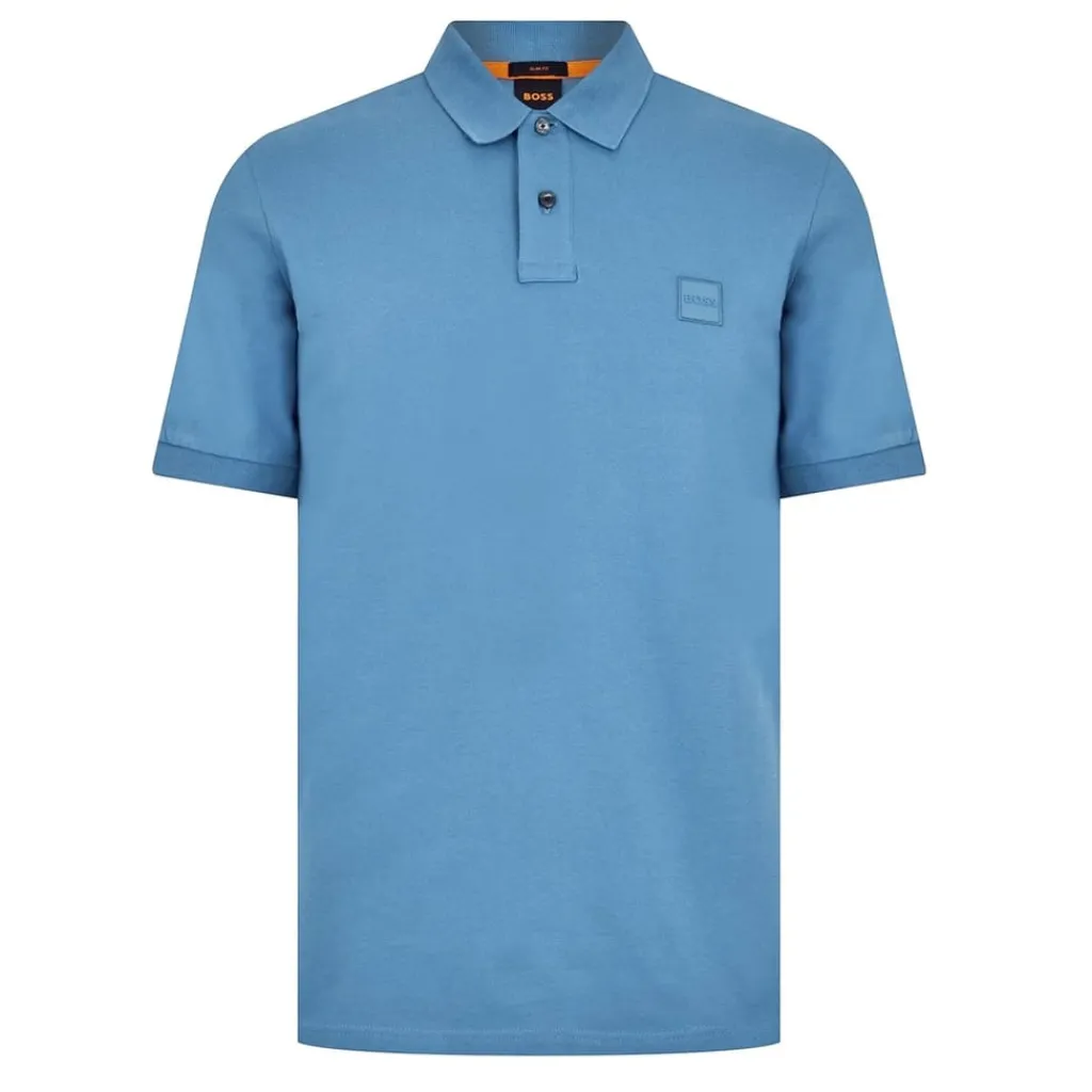Polo Shirts*Boss Piqué Polo Top in Blue