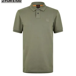 Polo Shirts*Boss Piqué Polo Top in Green
