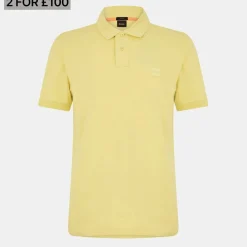 Polo Shirts*Boss Piqué Polo Top in Yellow