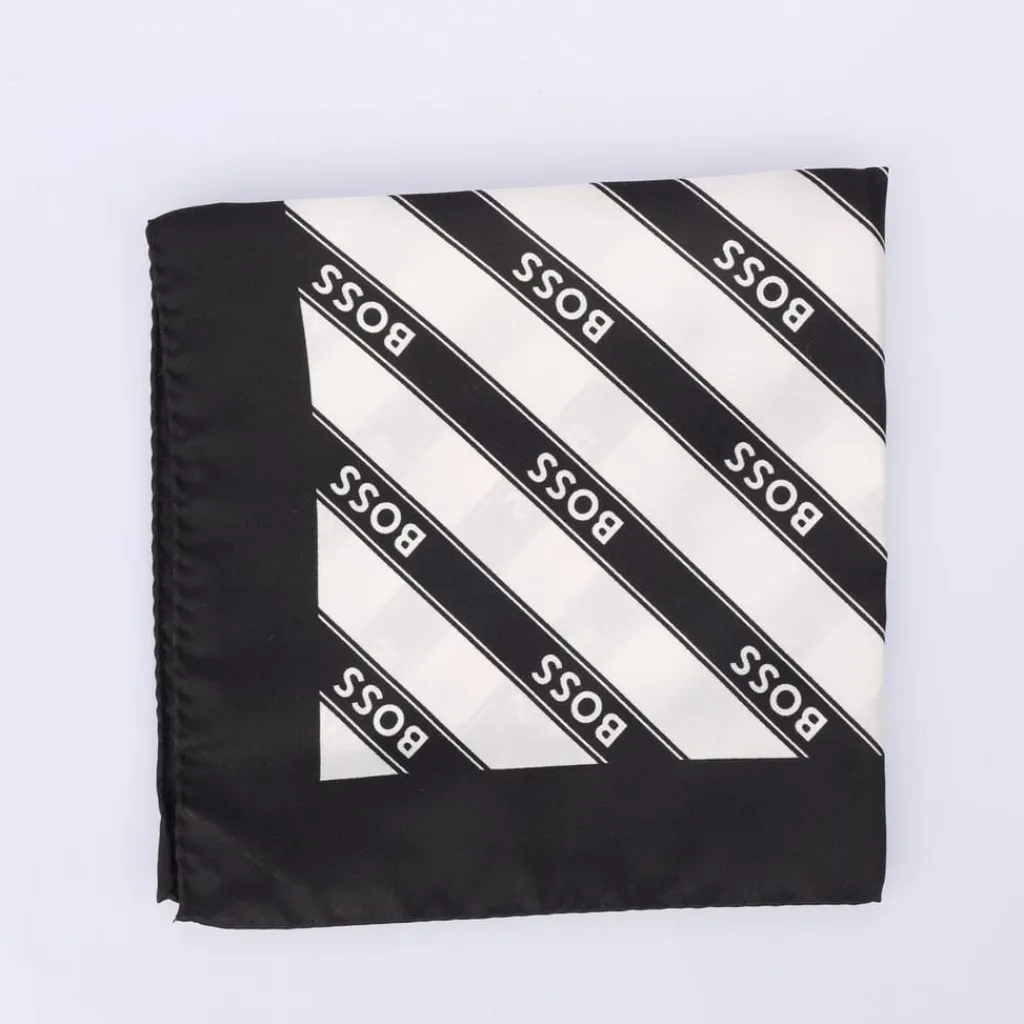 Assorted|Formalwear*Boss Pocket Square in Black