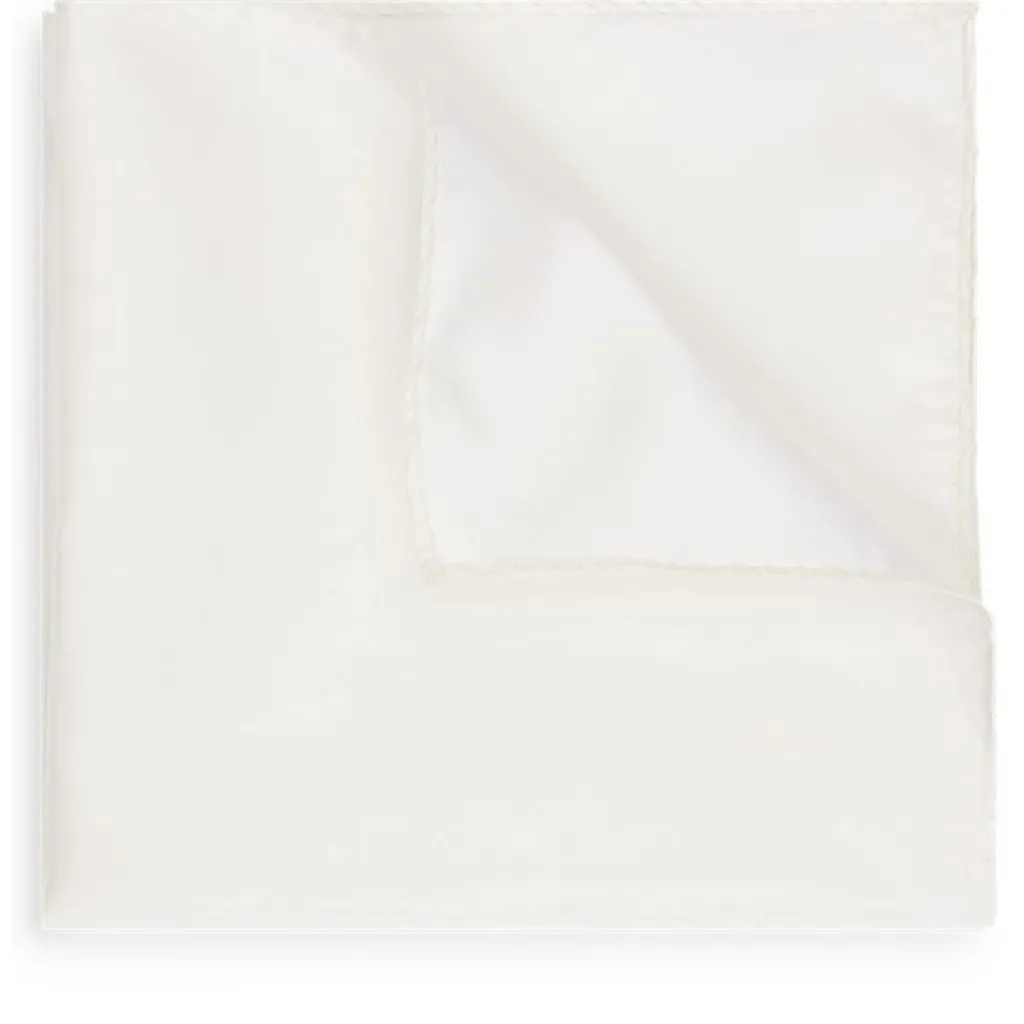 Assorted*Boss Pocket Square in White