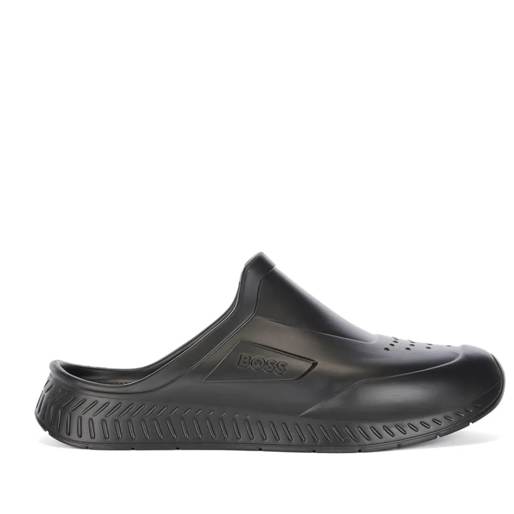 Beach Shoes*Boss R Rubber Slide in Black