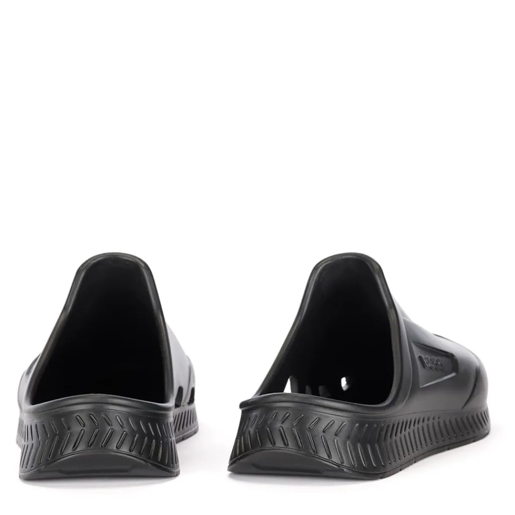 Beach Shoes*Boss R Rubber Slide in Black