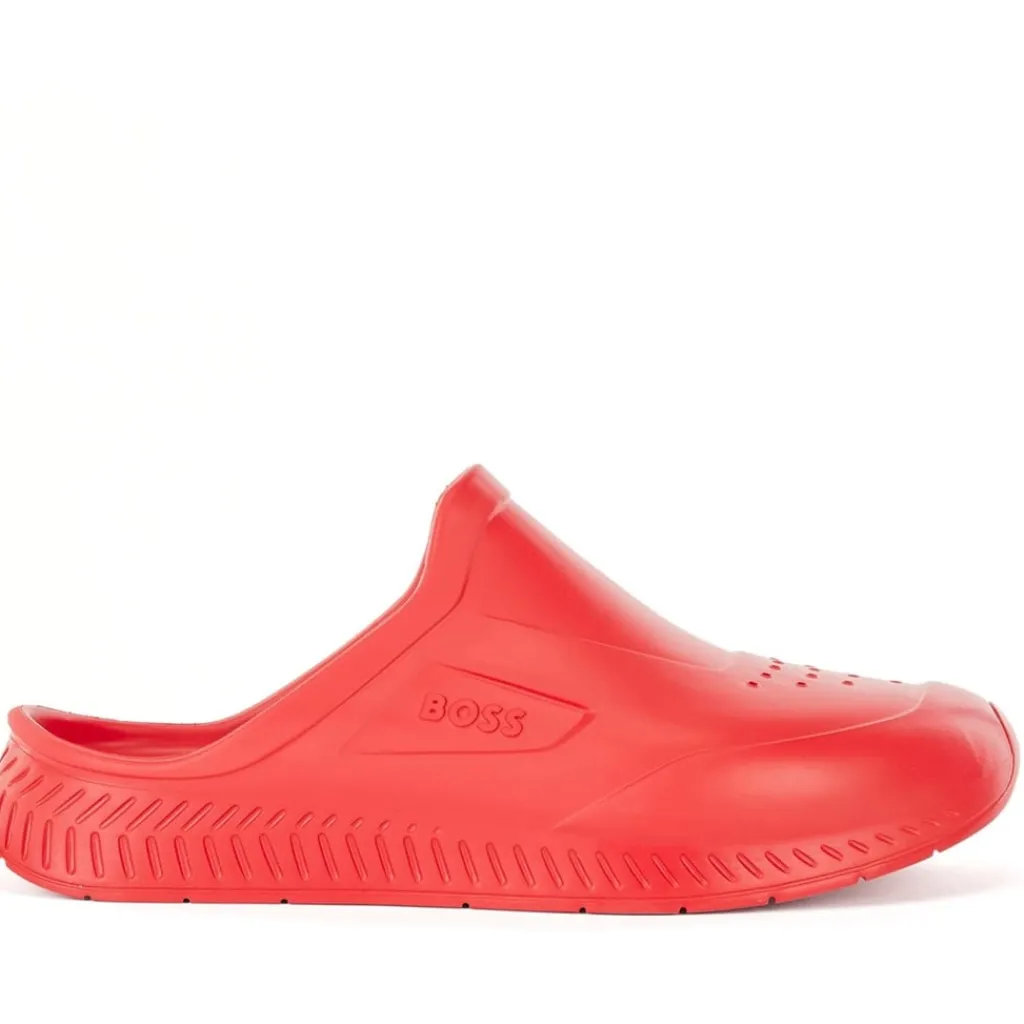 Beach Shoes*Boss R Rubber Slide in Red